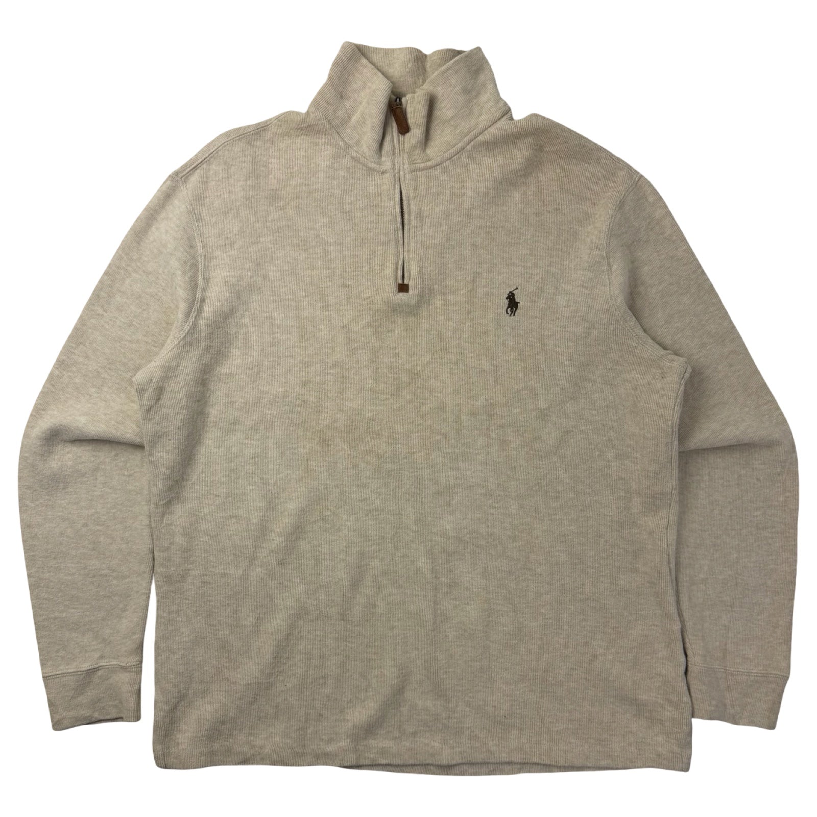 Vintage Polo Ralph Lauren Quarter Zip Sweater Cream