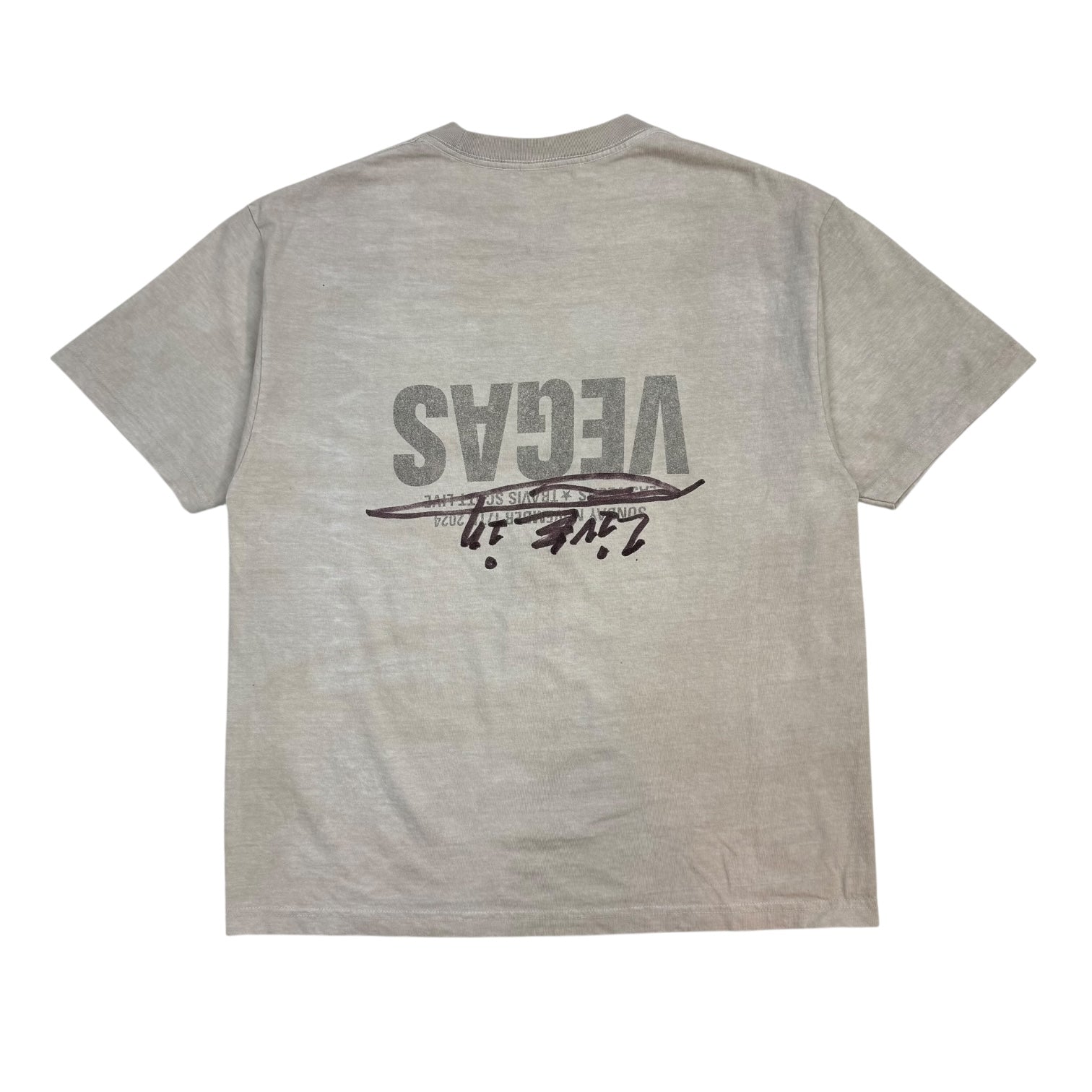 Travis Scott Cactus Jack x Ralph Steadman Sketch Tee Grey