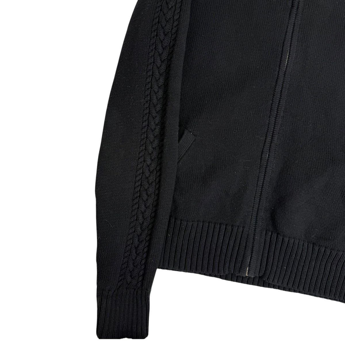 Vintage Ralph Lauren Sport Knit Quarter Zip Black
