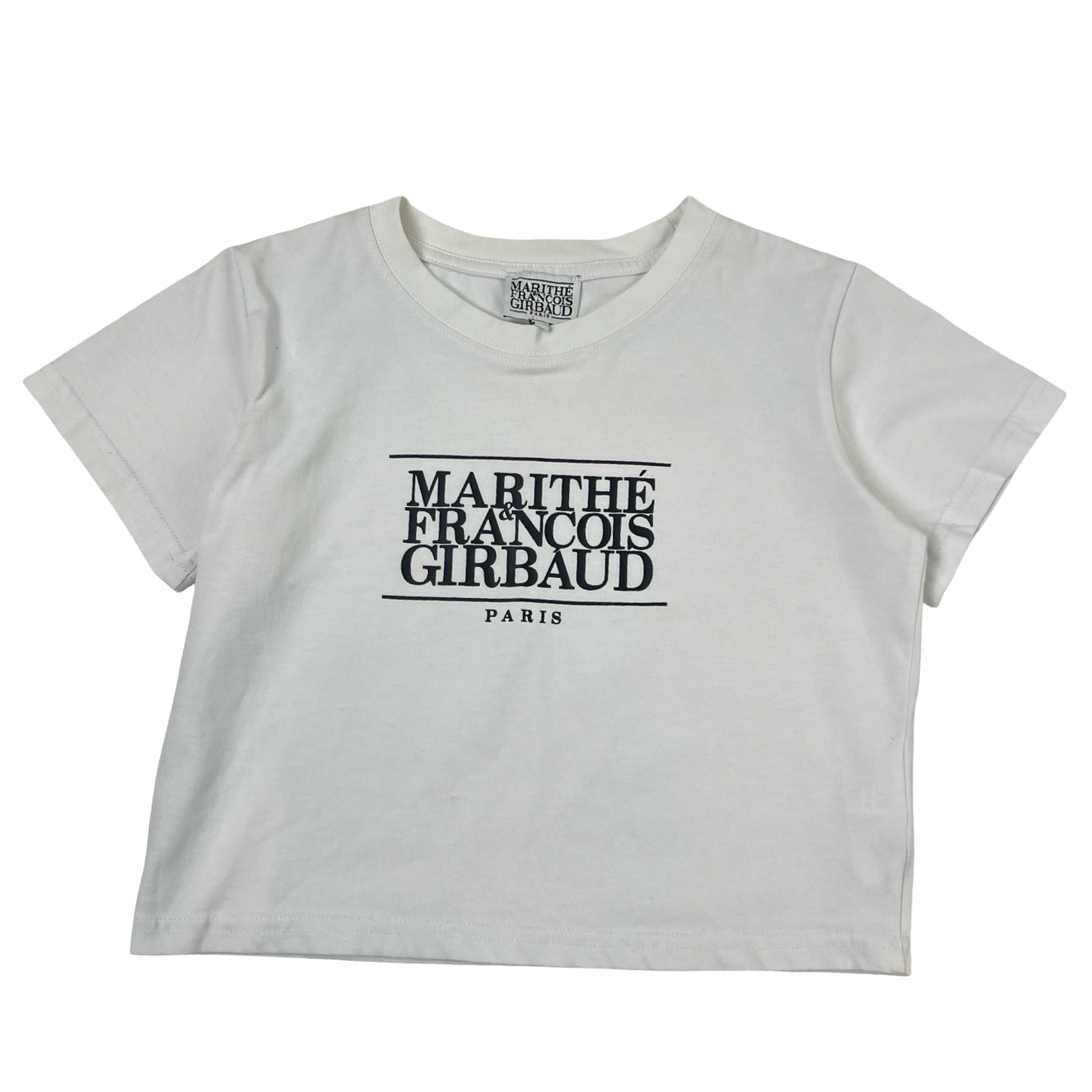 (W) Marithé + François Girbaud W Classic Logo Crop T-Shirt