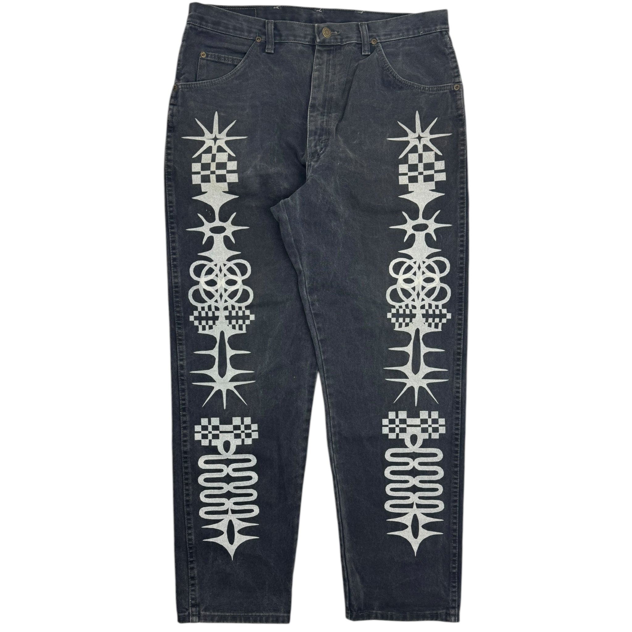 Vintage Y2K Wrangler Screenprint Pattern Jeans