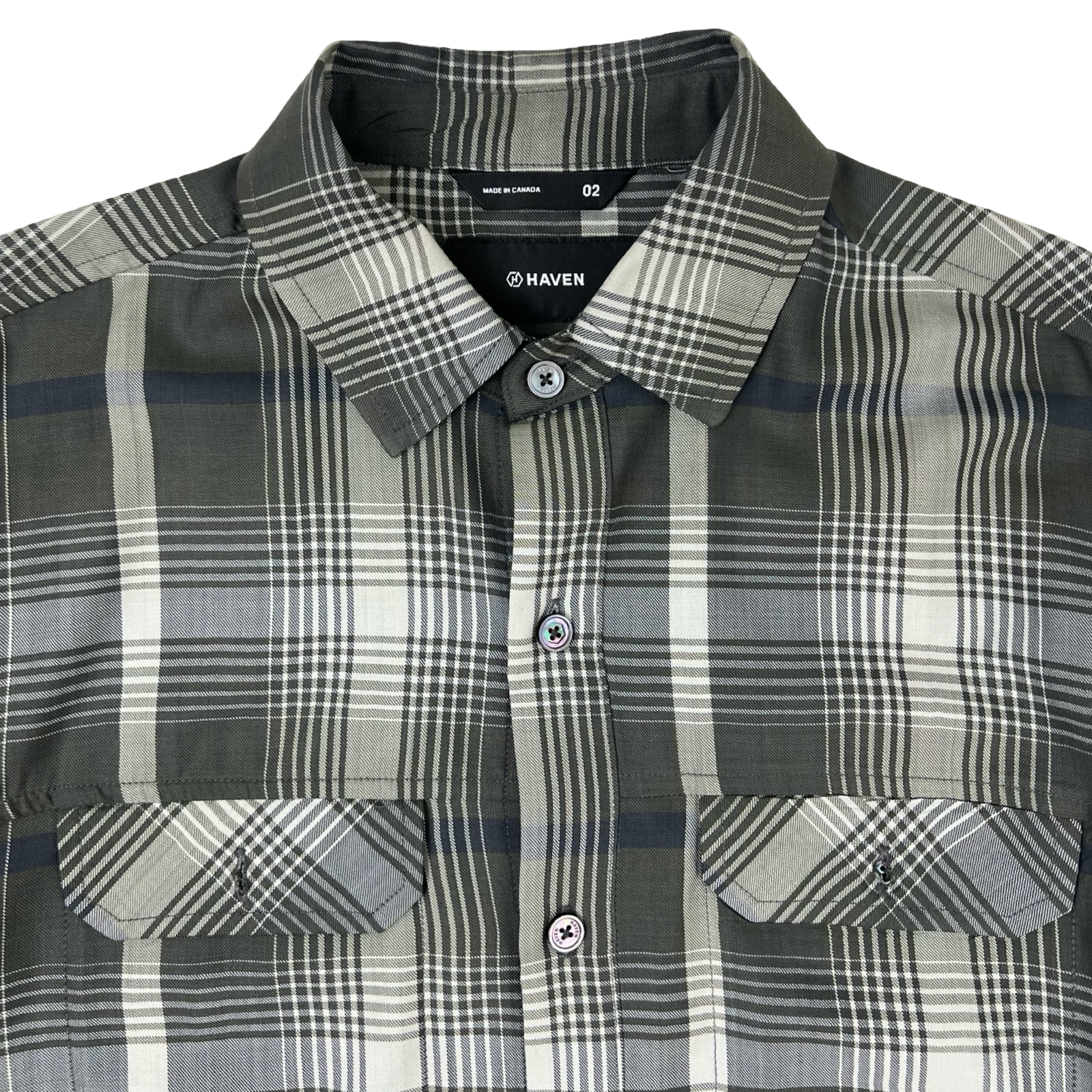 Haven Plaid Flannel Grey