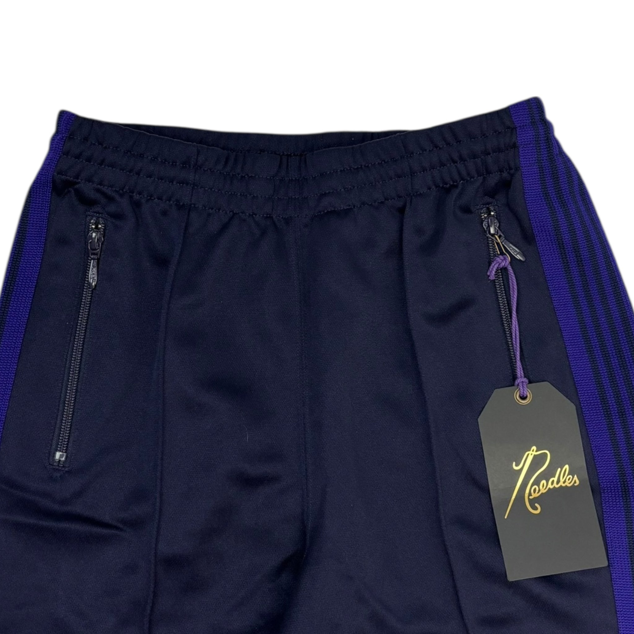 Needles Boot Cut Track Pants Navy/Purple