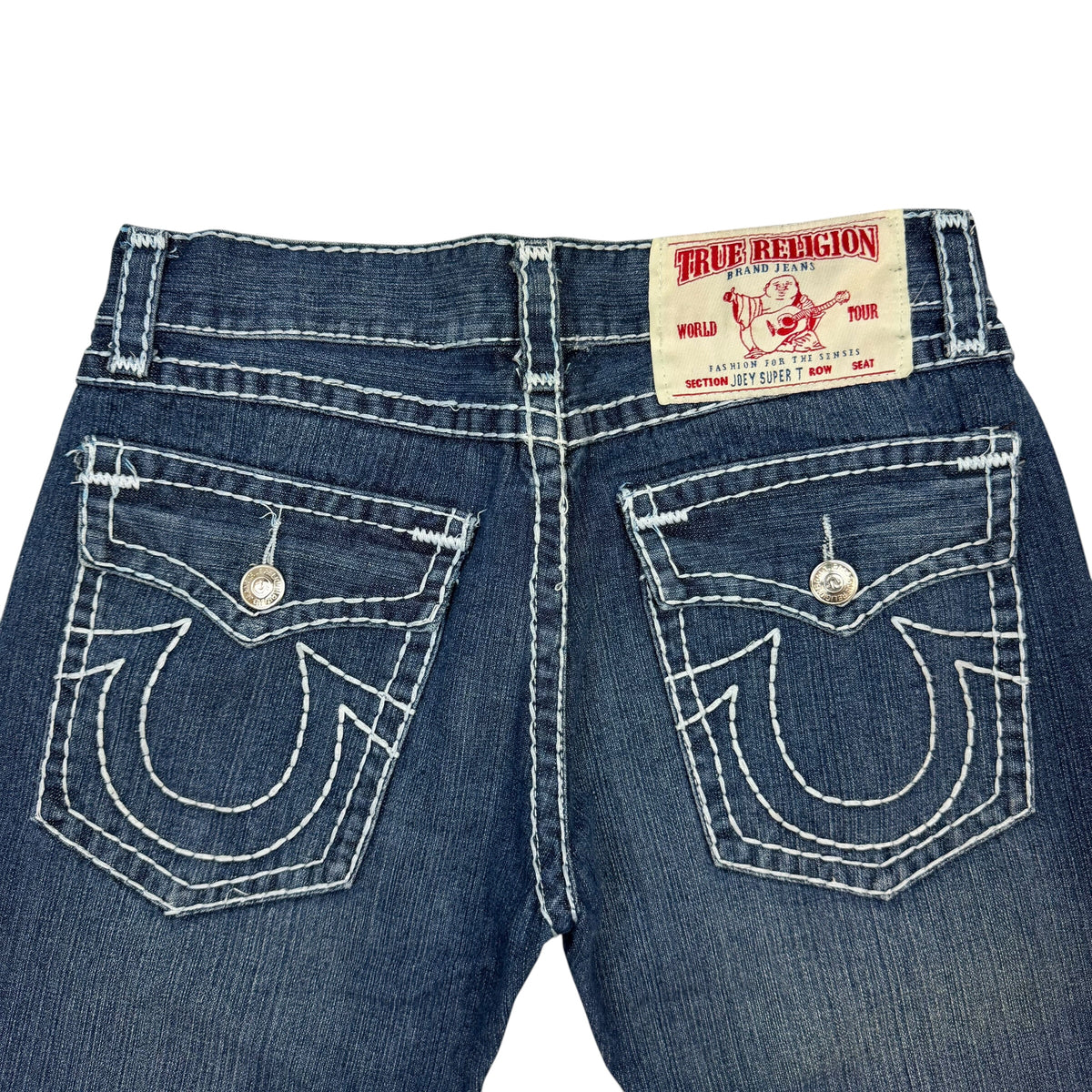 Vintage True Religion Joey Super T Flared Jeans Blue
