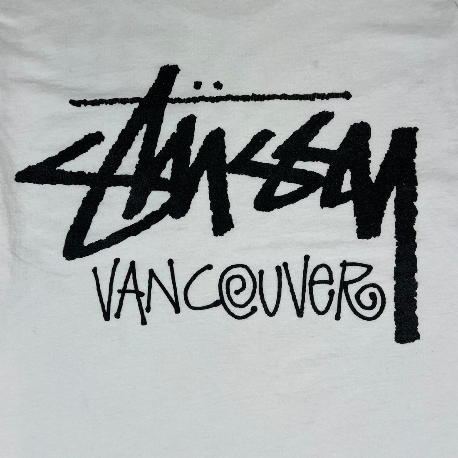 Stussy Vancouver Chapter Long Sleeve T-Shirt White