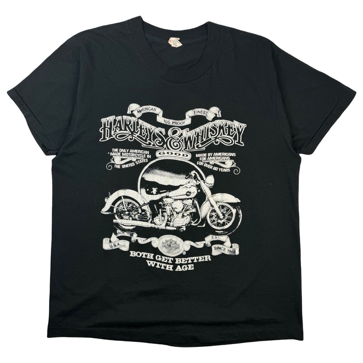 Vintage Harley Davidson Whiskey O'Haras T-Shirt Black
