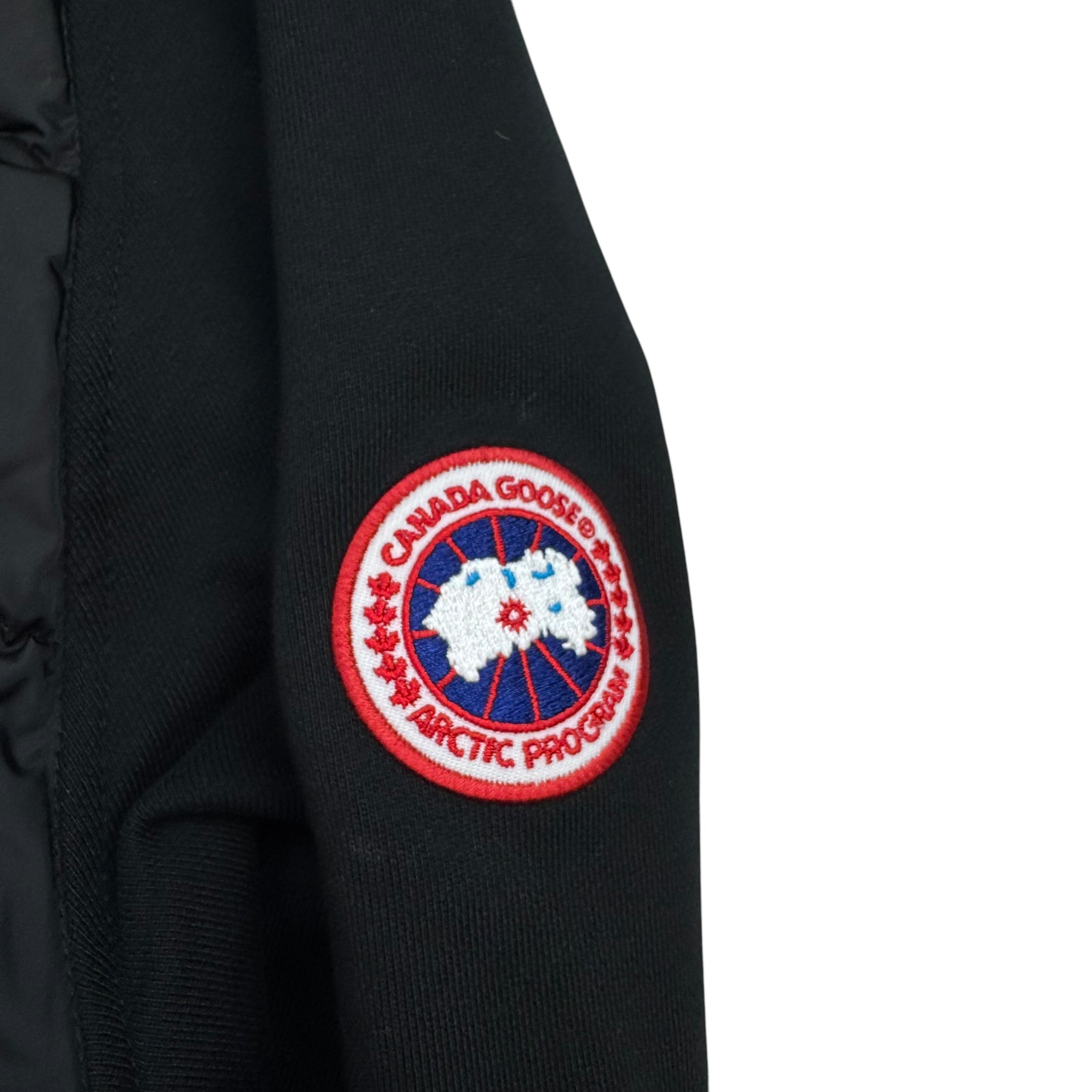 Canada Goose Hybridge Huron Zip Up Hoodie Jacket Black