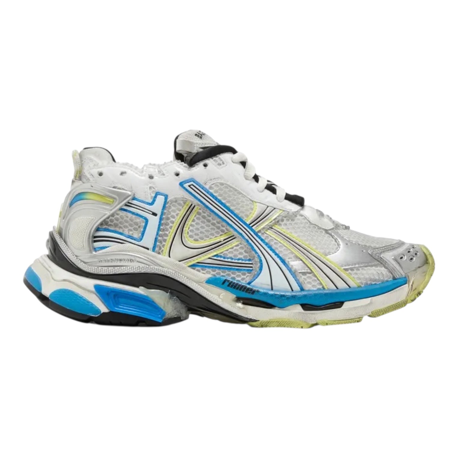 Balenciaga Runner Sneaker White/Blue/Yellow