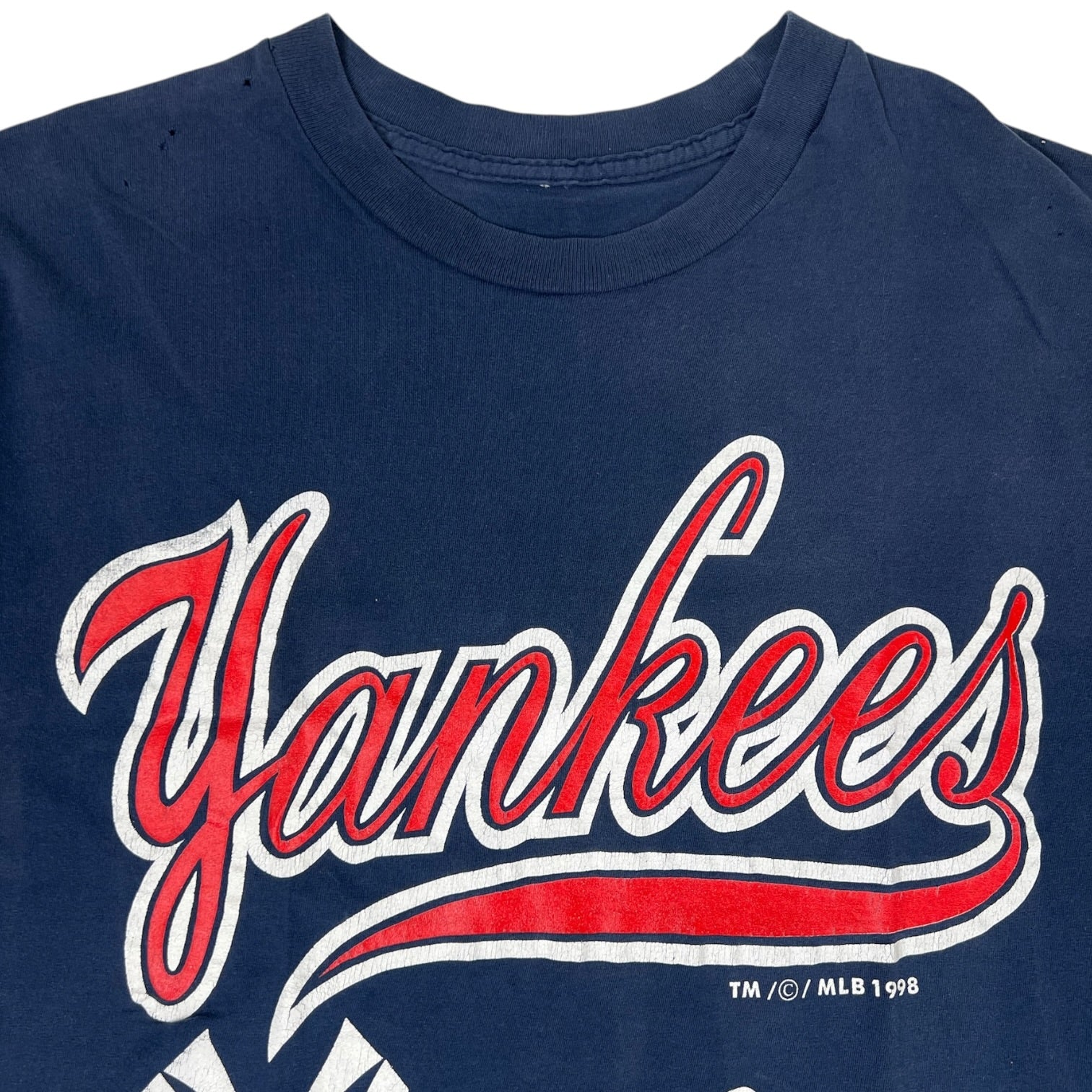Vintage 1998 New York Yankees World Series Champion T-Shirt Blue