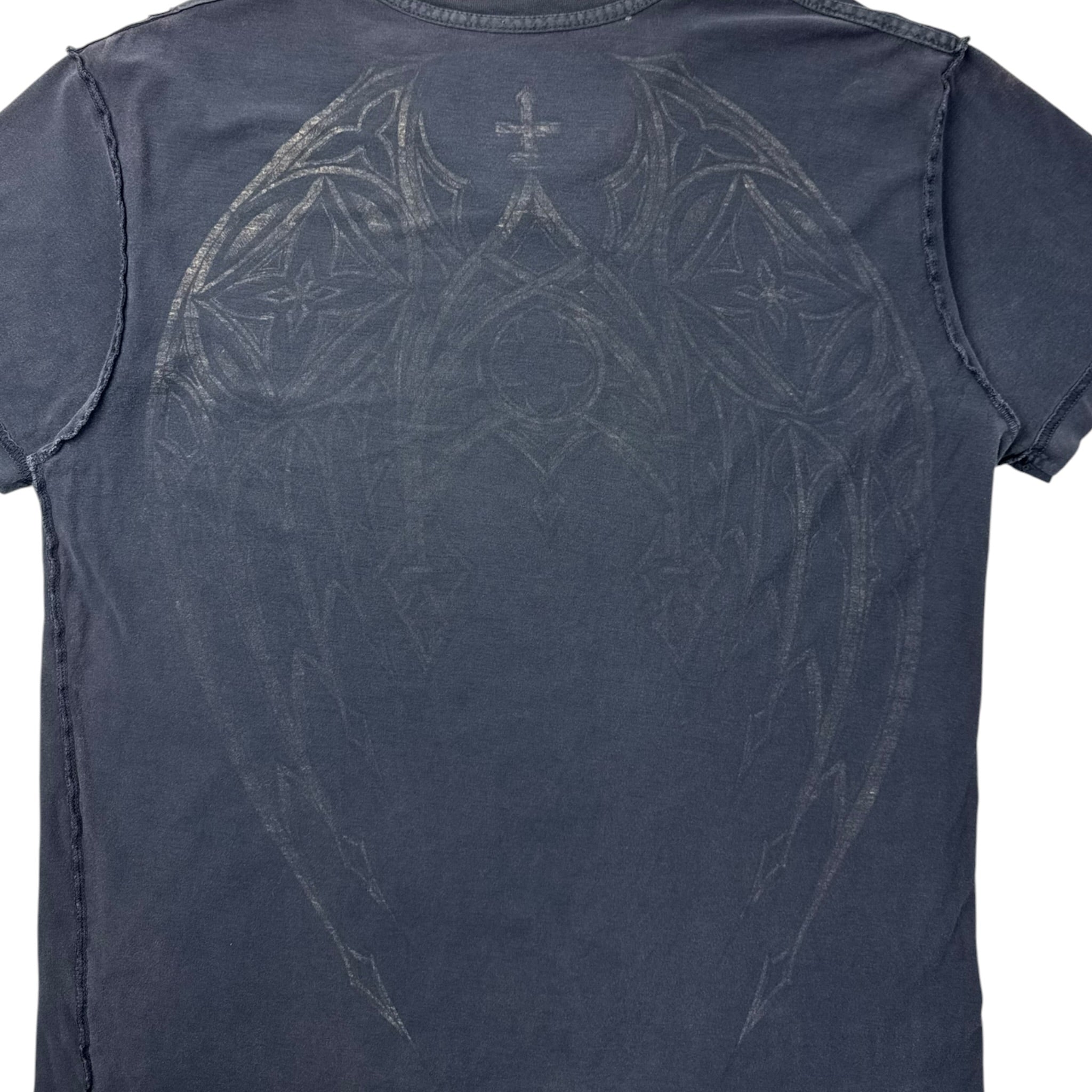 Vintage Affliction Reversible Cyber Angel Wings Emo T-Shirt