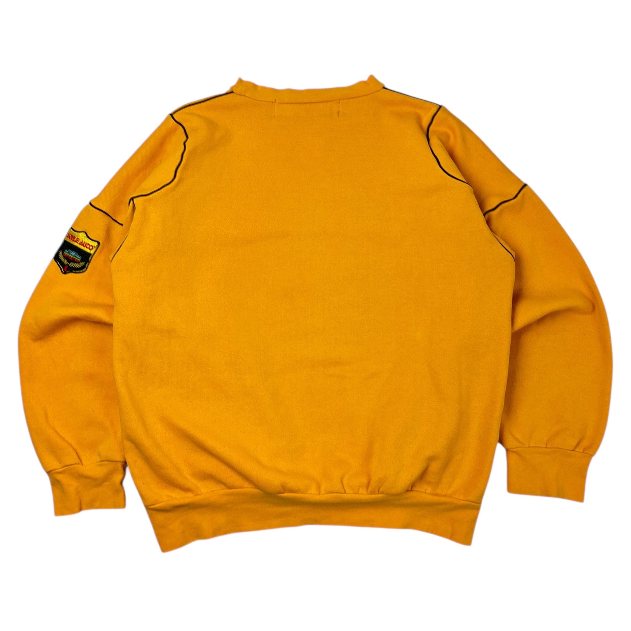Vintage Ferrari Techno Road Crewneck Gold