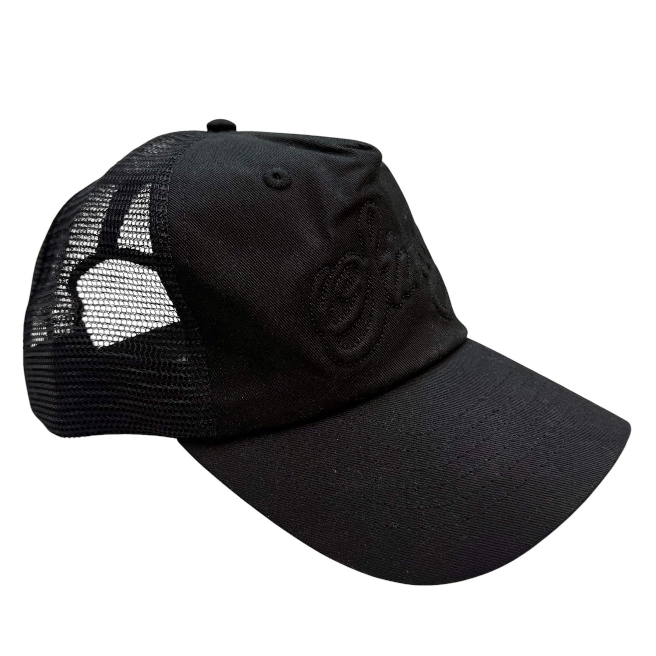 Stussy Waxed Cursive Trucker Black