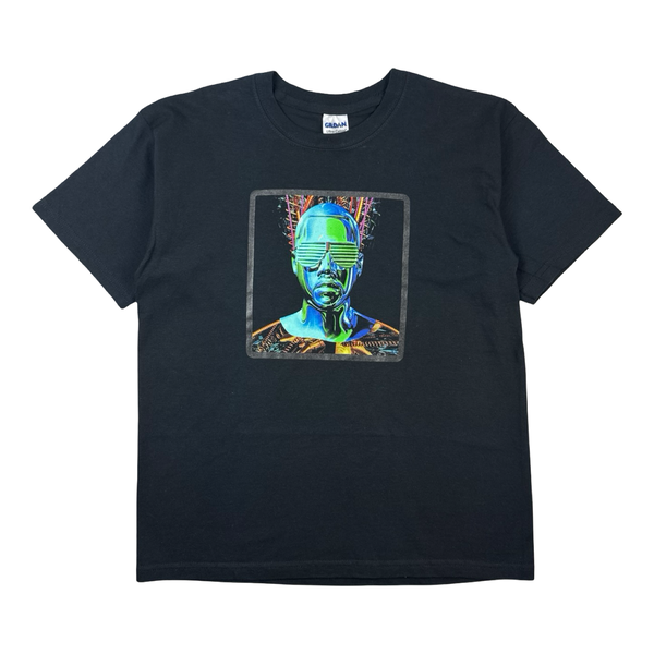2008 Kanye West Glow In The Dark Tour T-Shirt Black