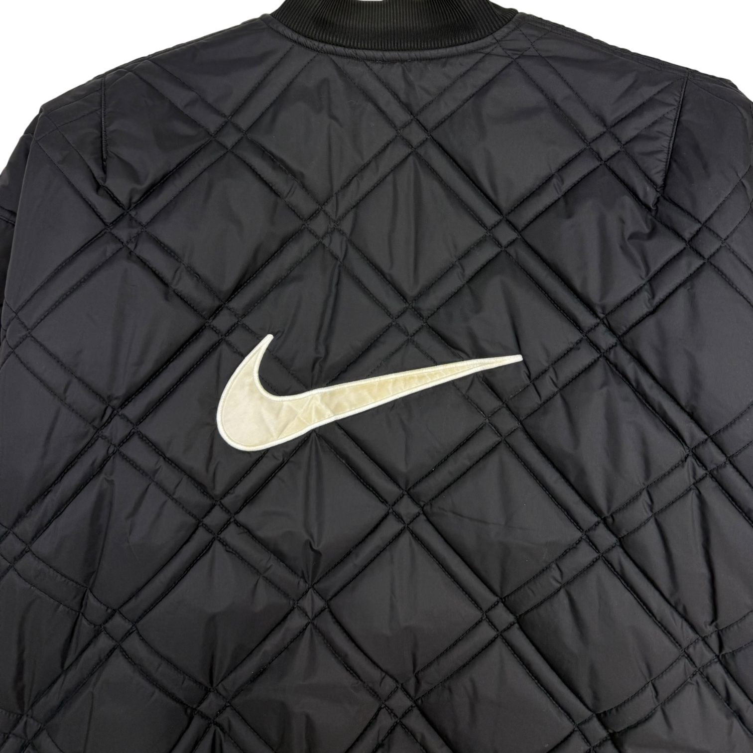 Vintage Nike Quilted Reversible Jacket Black