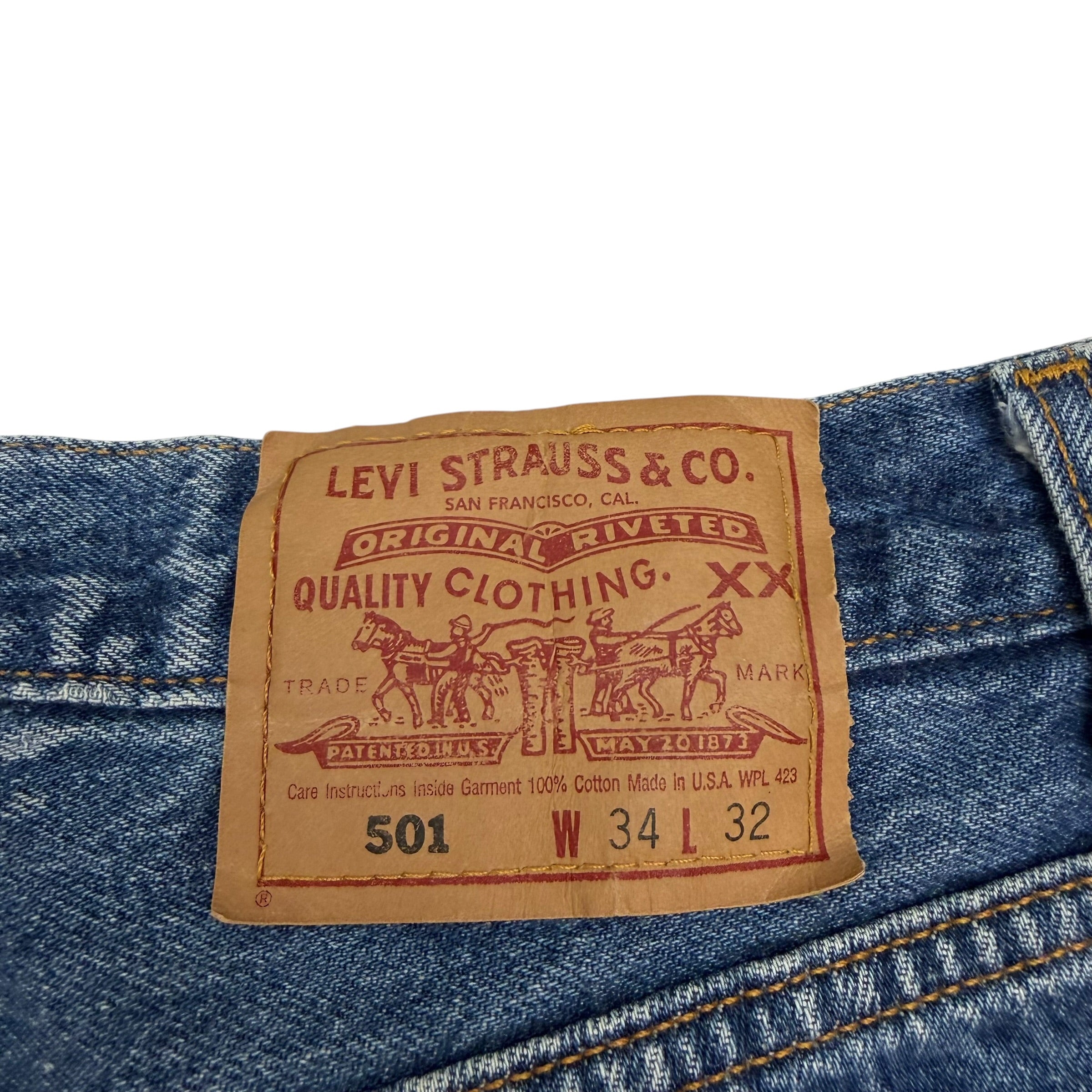 Vintage Levi’s 501 Denim Jeans Blue