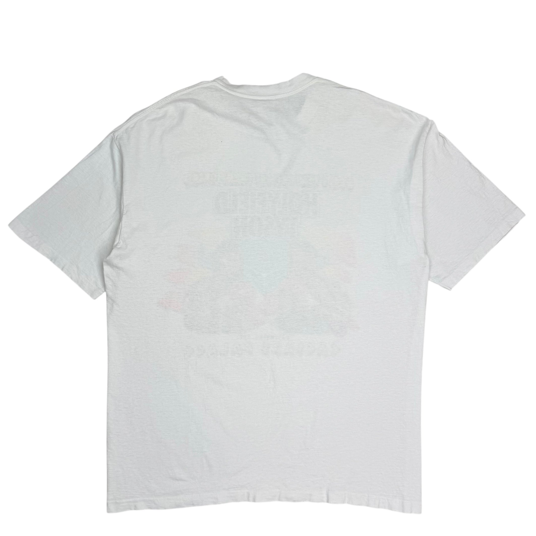 1991 Mike Tyson Evander Holyfield Ceasars Palace World Heavyweight Championship Tee White