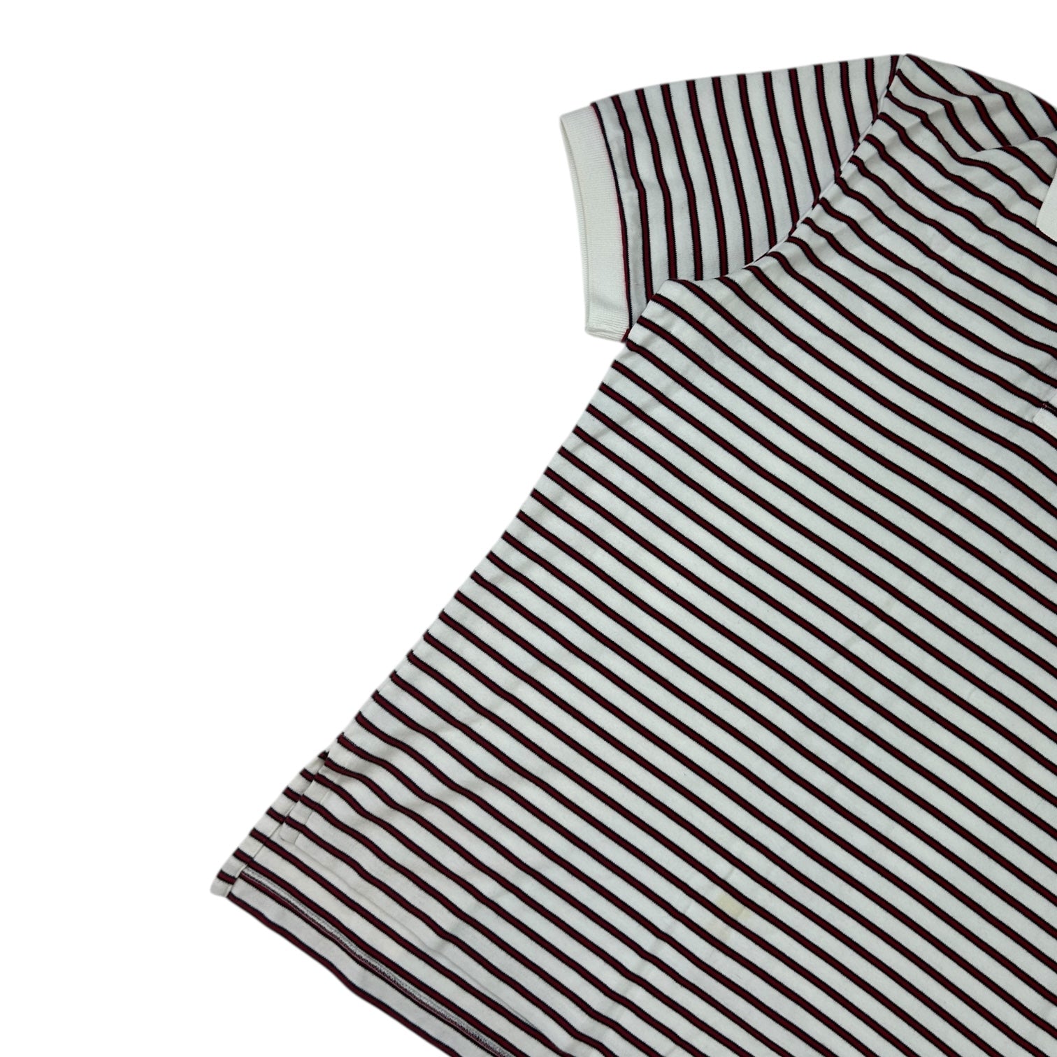 Vintage Polo Ralph Lauren Striped Polo Shirt Red/White