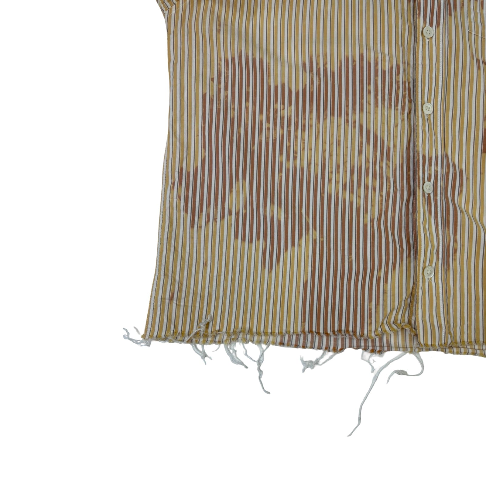 Stüssy Classic Bleached Long Sleeve Shirt Yellow