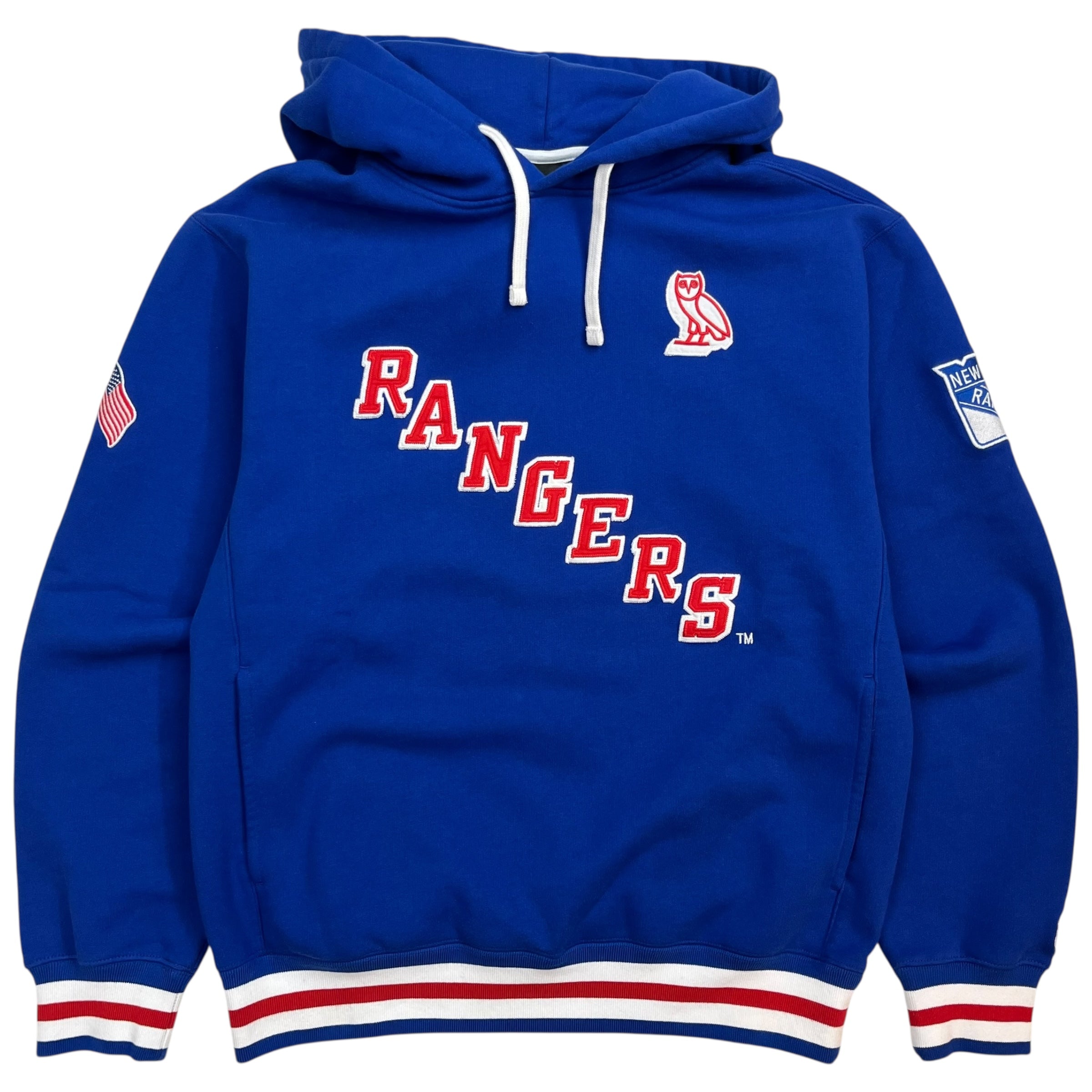 OVO New York Rangers Original Six Hoodie Blue