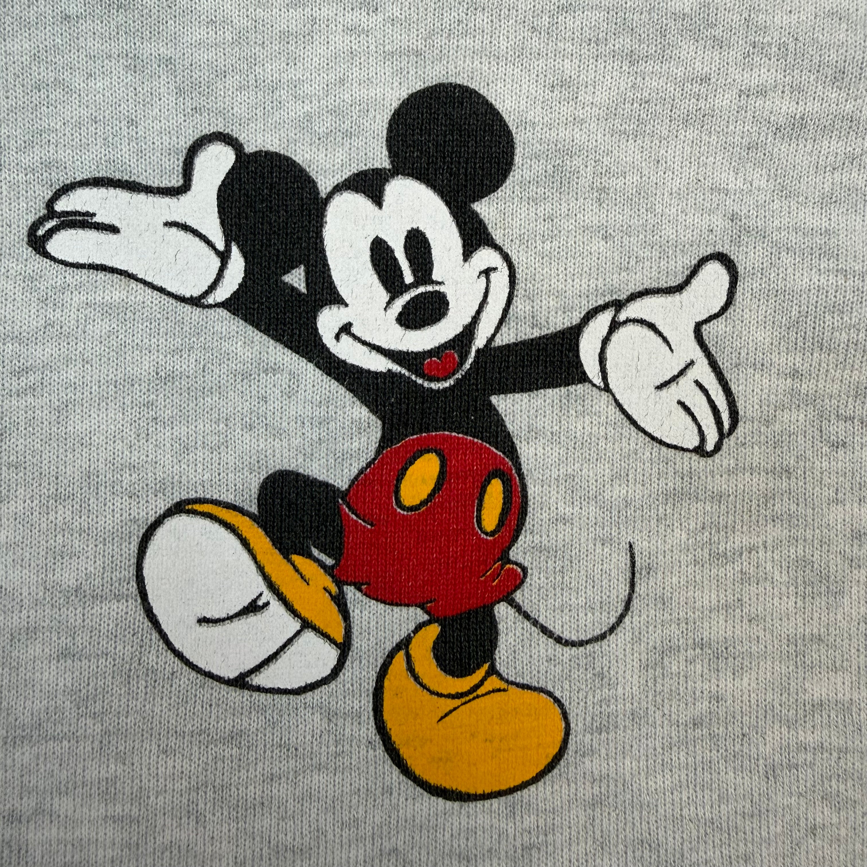Vintage Mickey Mouse Hoodie Grey