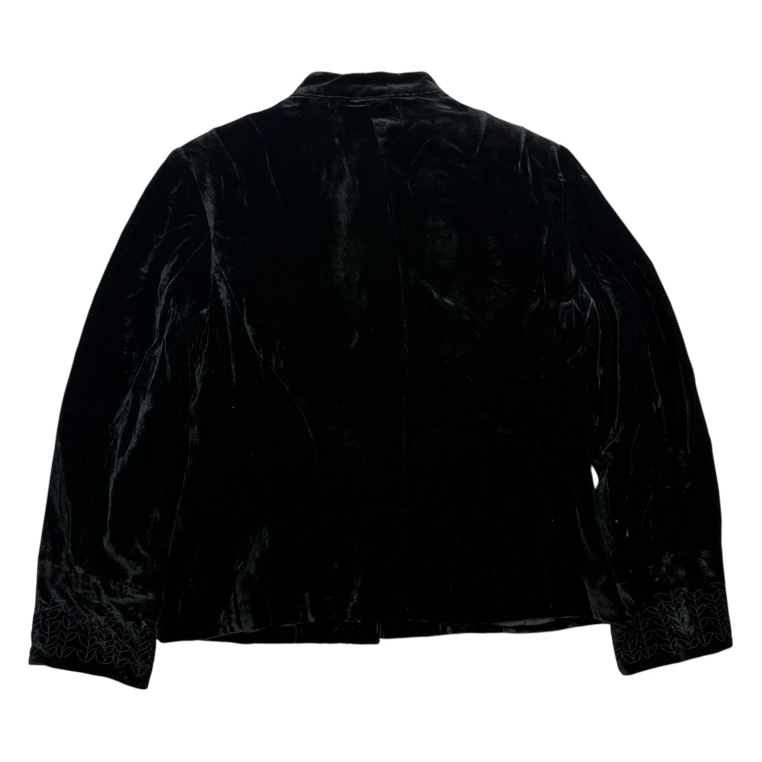 (W) Vintage Cleo Petites Embroidered Blazer Black
