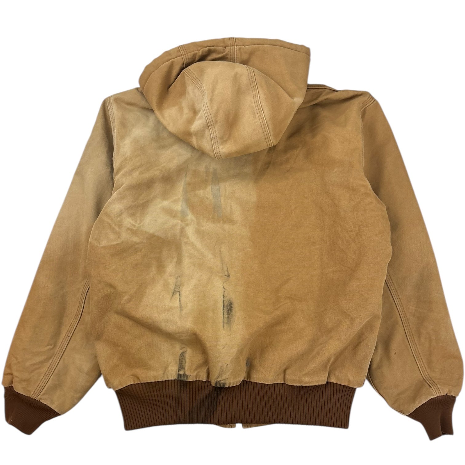 Vintage Carhartt Hooded Work Jacket Tan