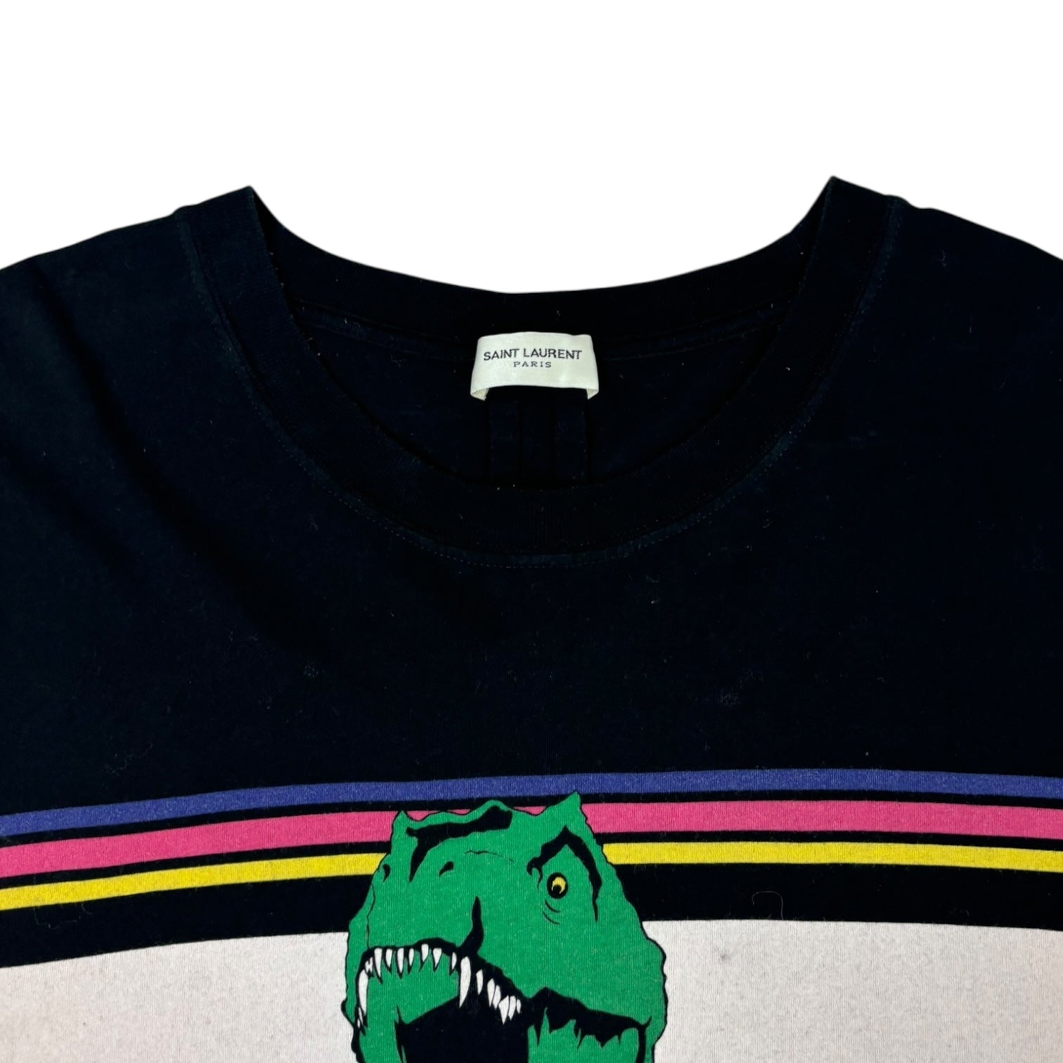 Saint Laurent SS16 T-Rex T-Shirt Black