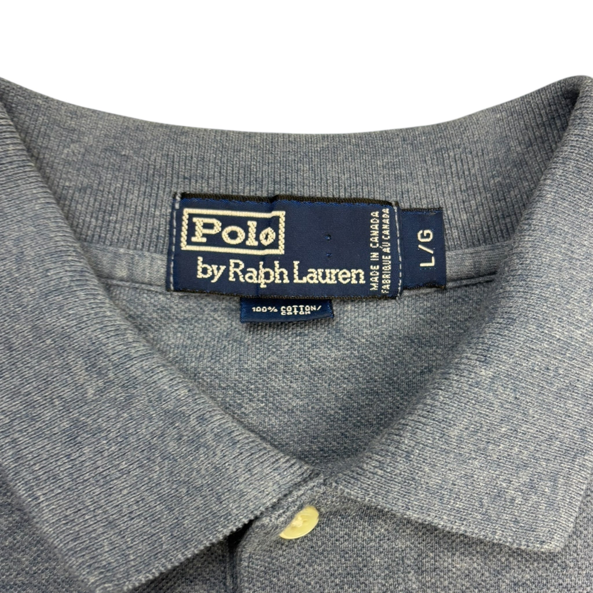 Vintage Polo Ralph Lauren Longsleeve Polo Shirt Blue