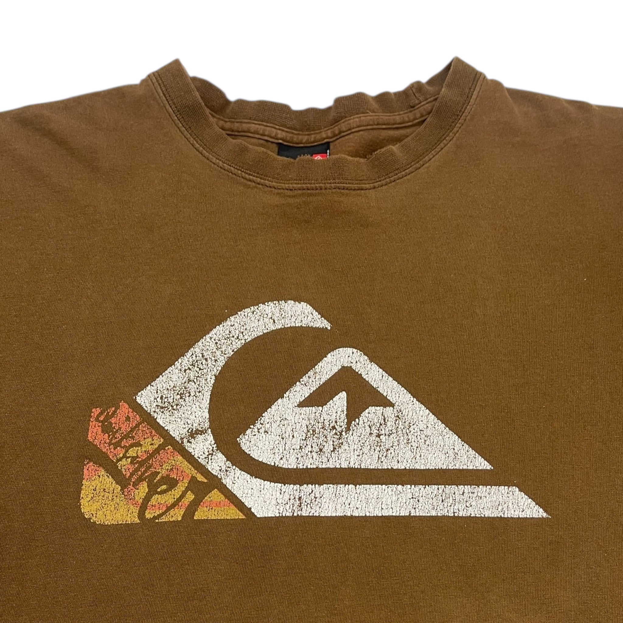 Y2K Quiksilver Surf T-Shirt Brown