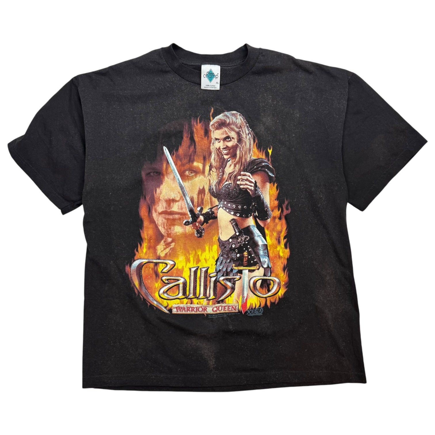 1997 Xena Warrior Princess Callisto Warrior Queen Tee Black