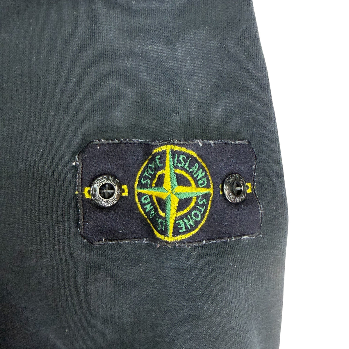 Stone Island Organic Fleece Sweatshirt Black