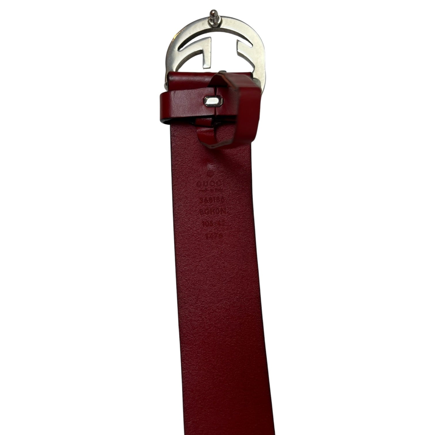 Gucci G Buckle Belt Red