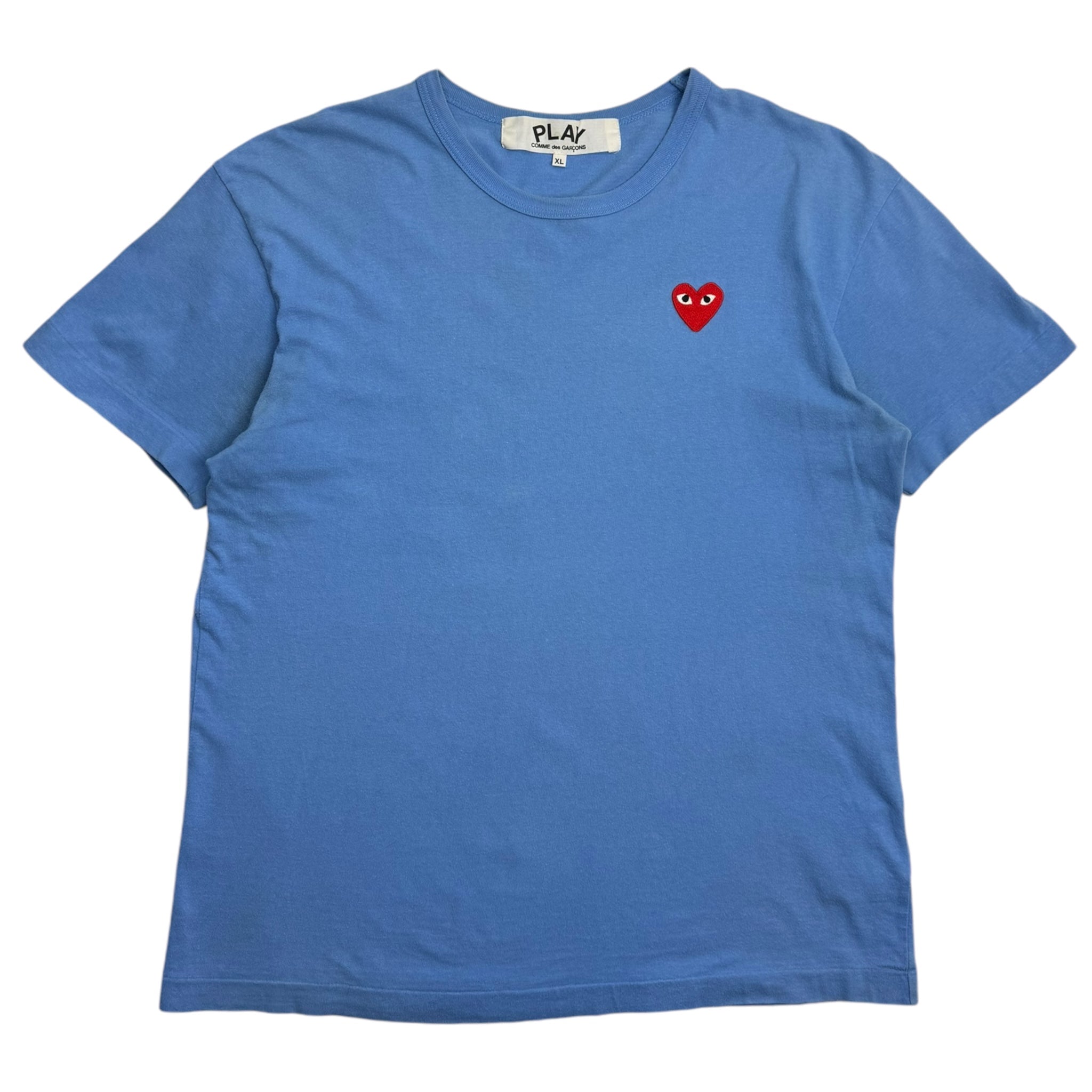 COMME DES GARÇONS PLAY Cotton Heart T-Shirt Blue