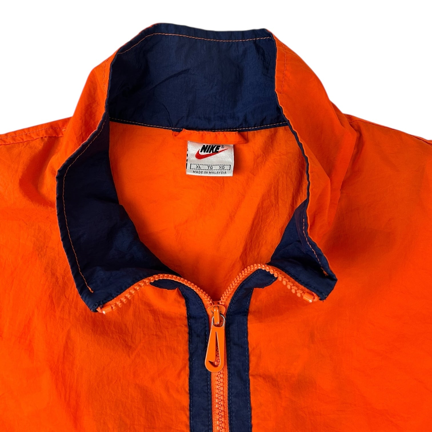 Vintage Nike Half Zip Collar Anorak Orange