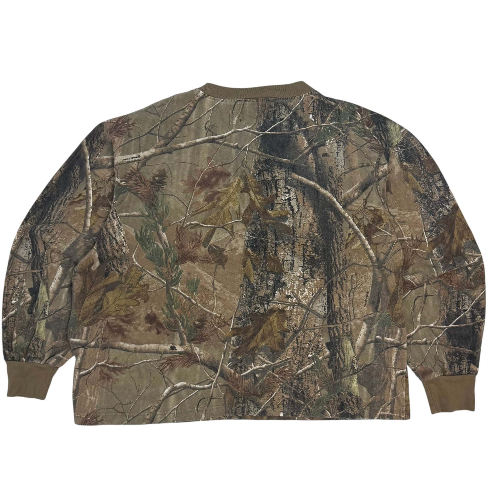 Vintage Pro Action Henley Shirt Camo