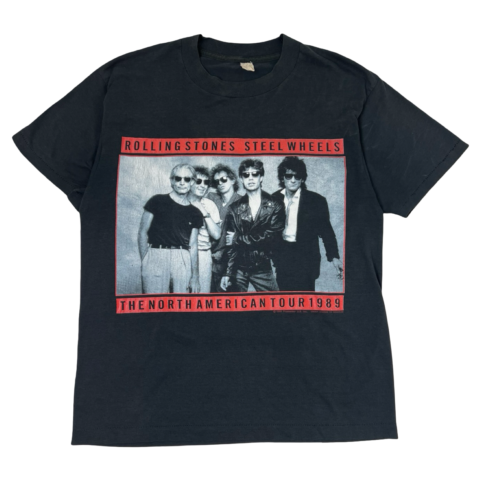 Vintage 1989 Rolling Stones “Steel Wheels” North American Tour T-Shirt Black