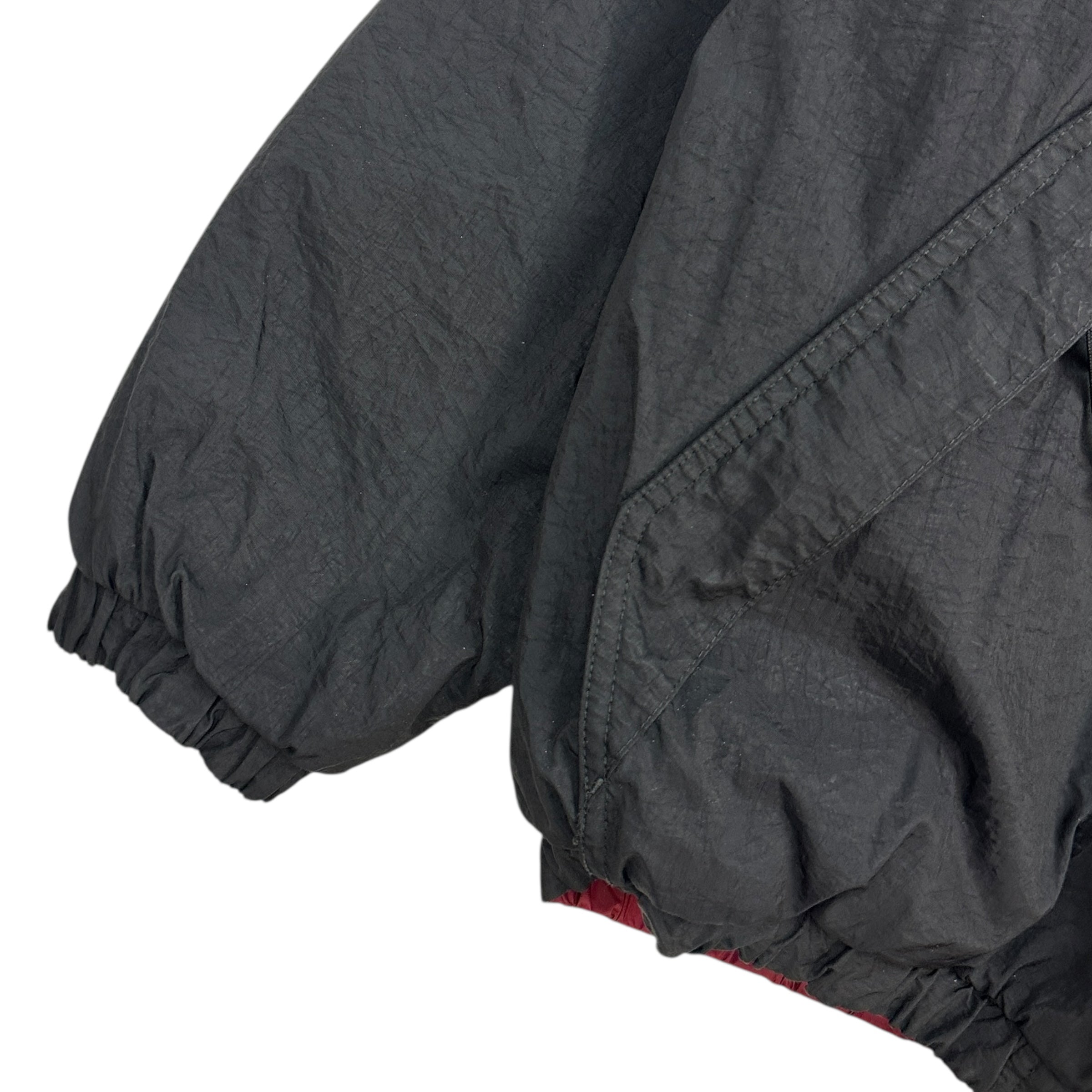 Vintage Nike Reversible Bomber Jacket Maroon/Black