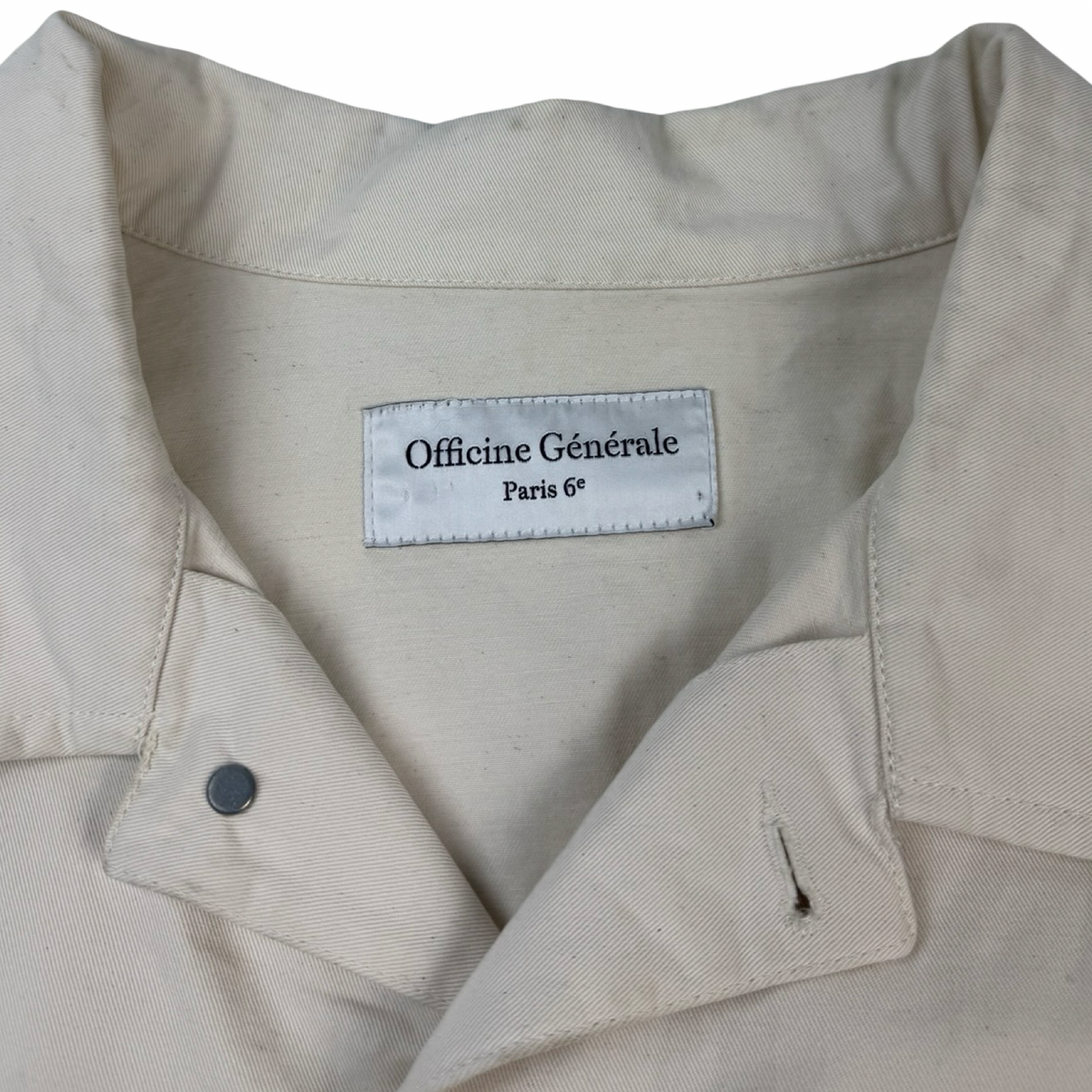 Officine Générale Leo Jacket Cream/White