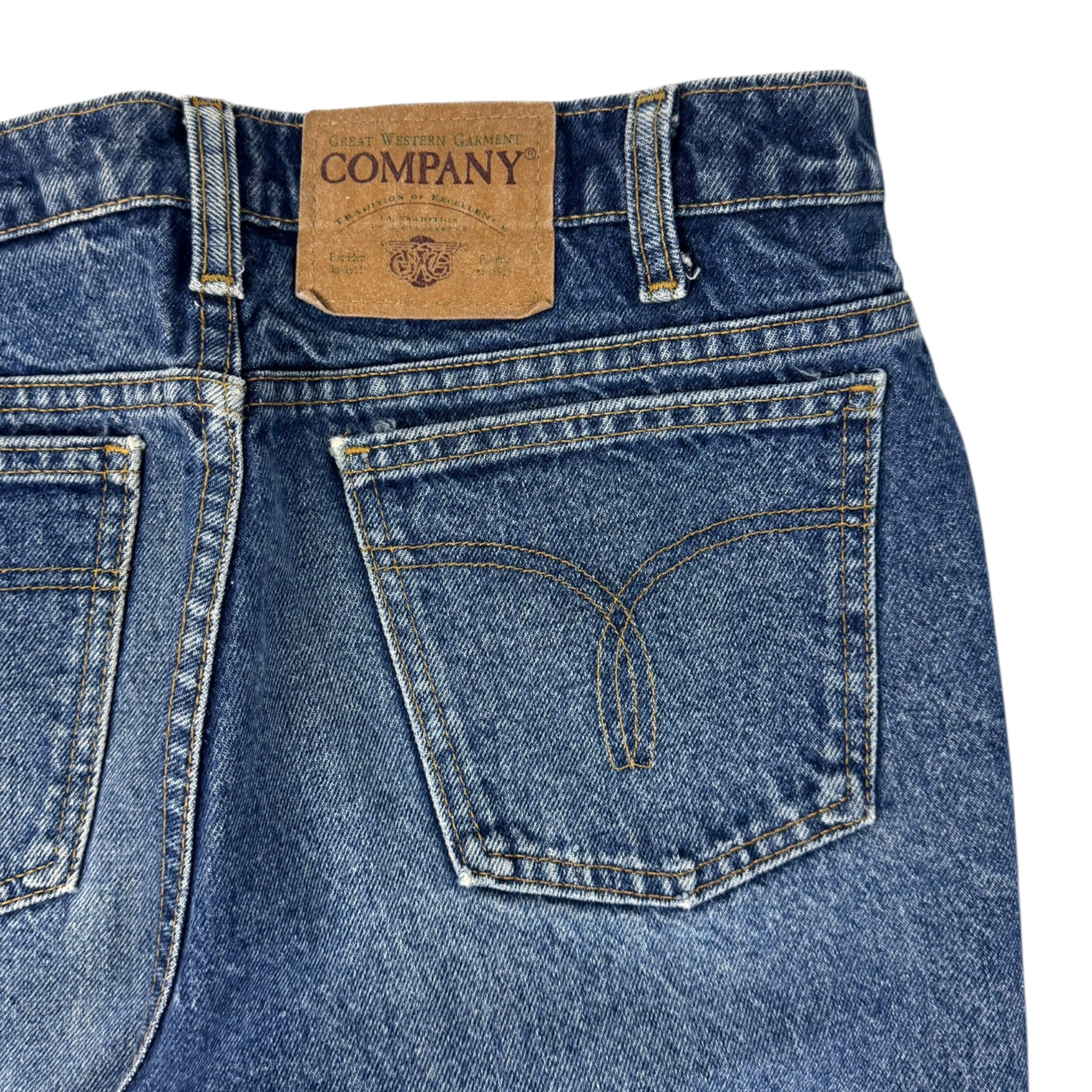 Vintage GWG Denim Bottoms Indigo Wash