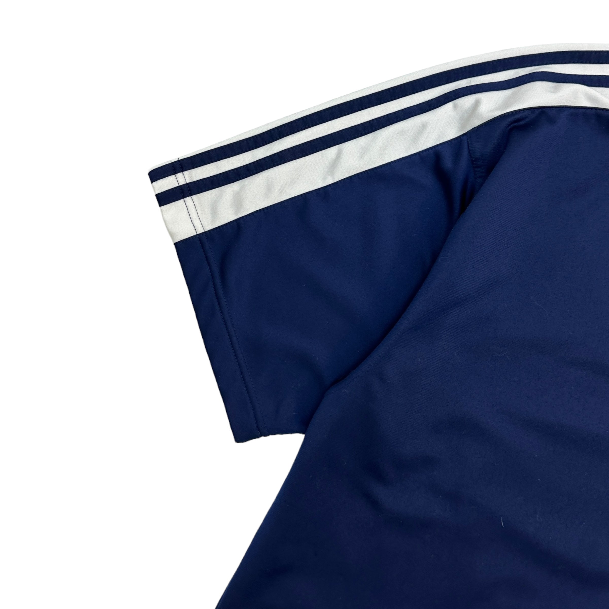 Y2K Vintage Adidas Full Button Jersey Navy