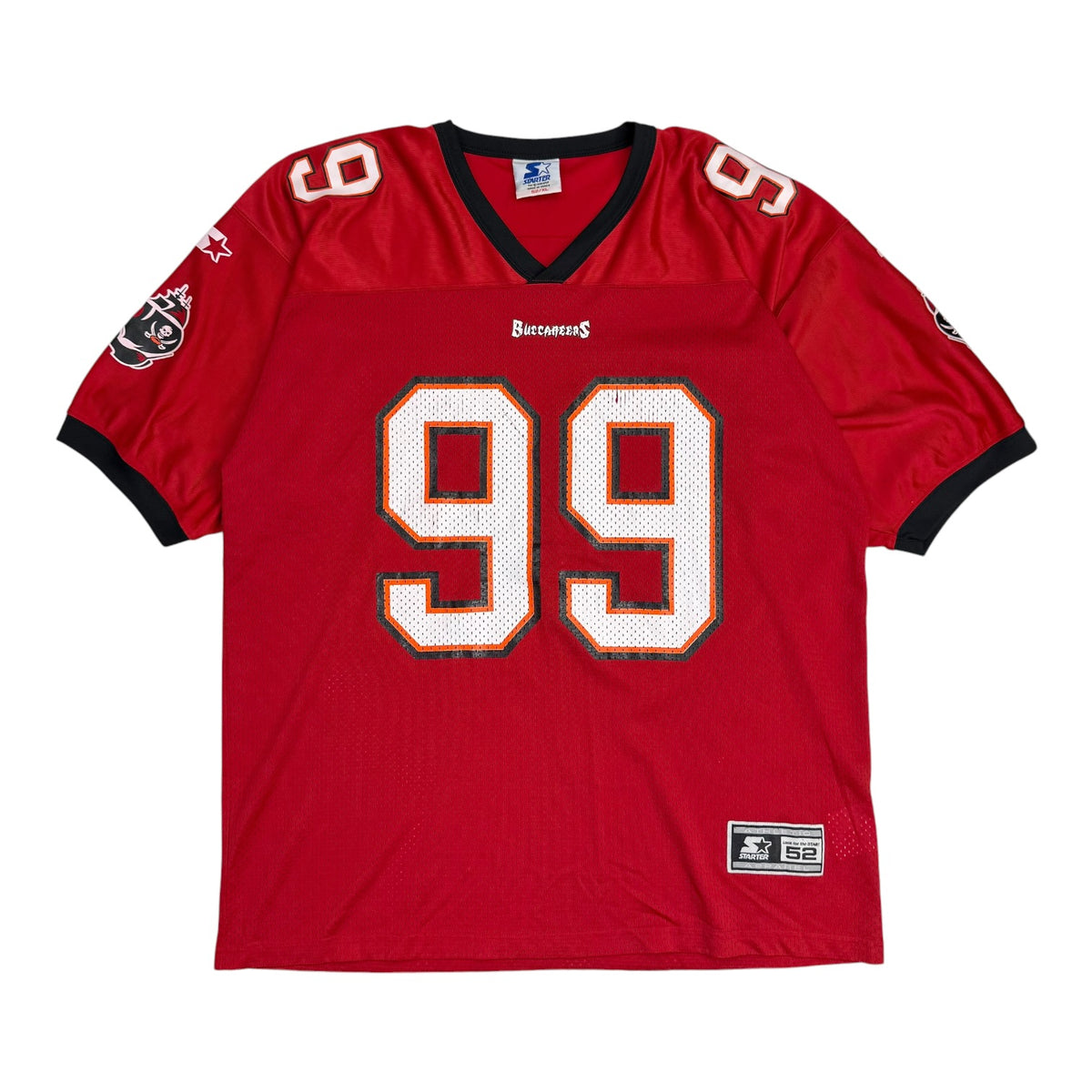 Vintage Starter Tampa Bay Buccaneers Warren Sapp Home Jersey Red