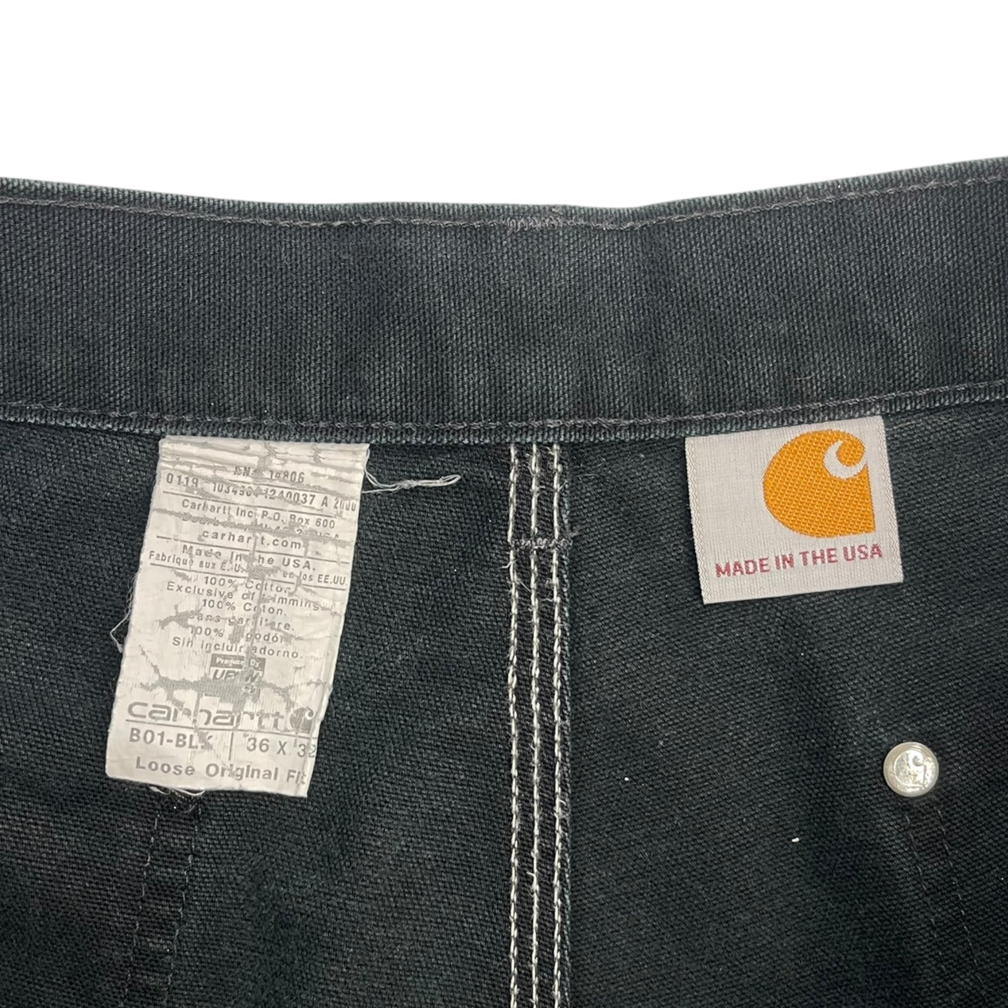 Vintage Carhartt Double Knee Pants Black