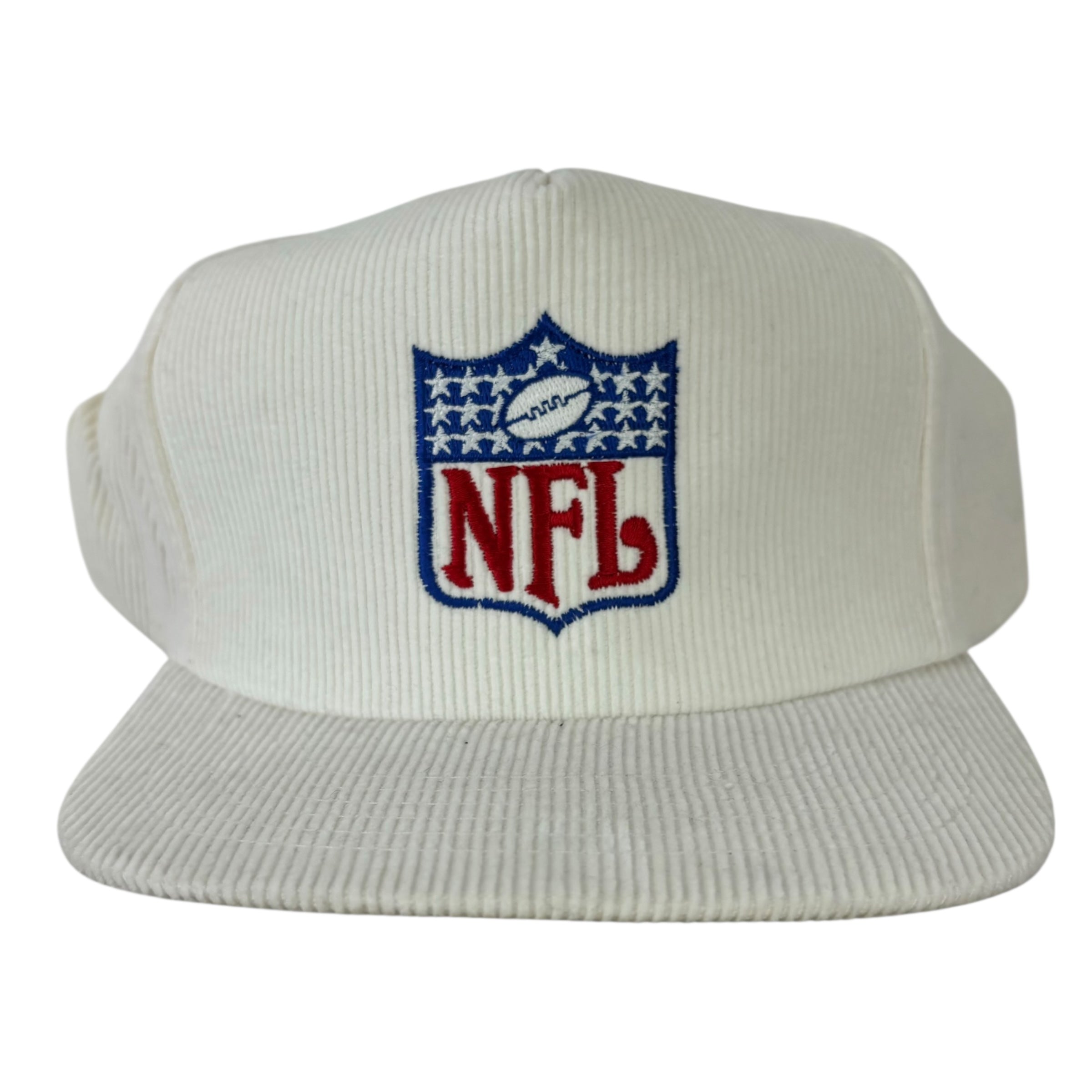 Vintage NFL Corduroy SnapBack Hat White