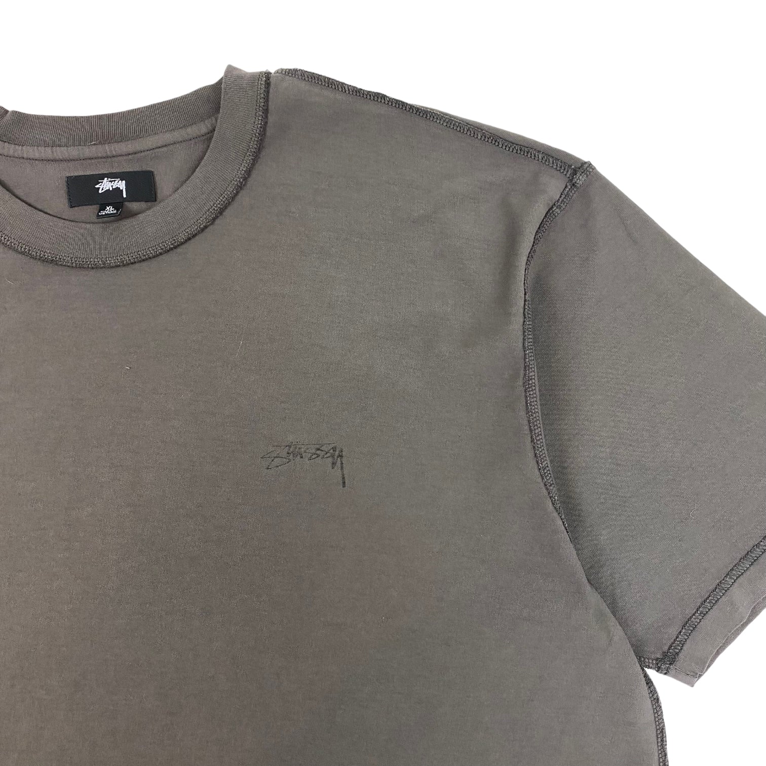 Stüssy Pigment Dyed Inside Out T-Shirt Brown