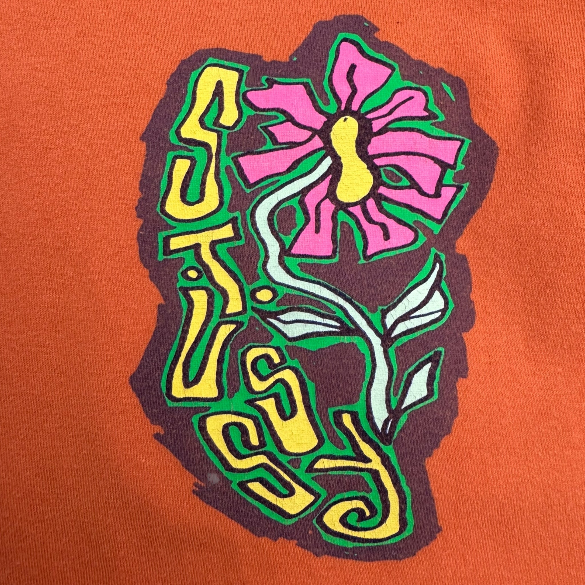 Stussy Flower T-Shirt Orange