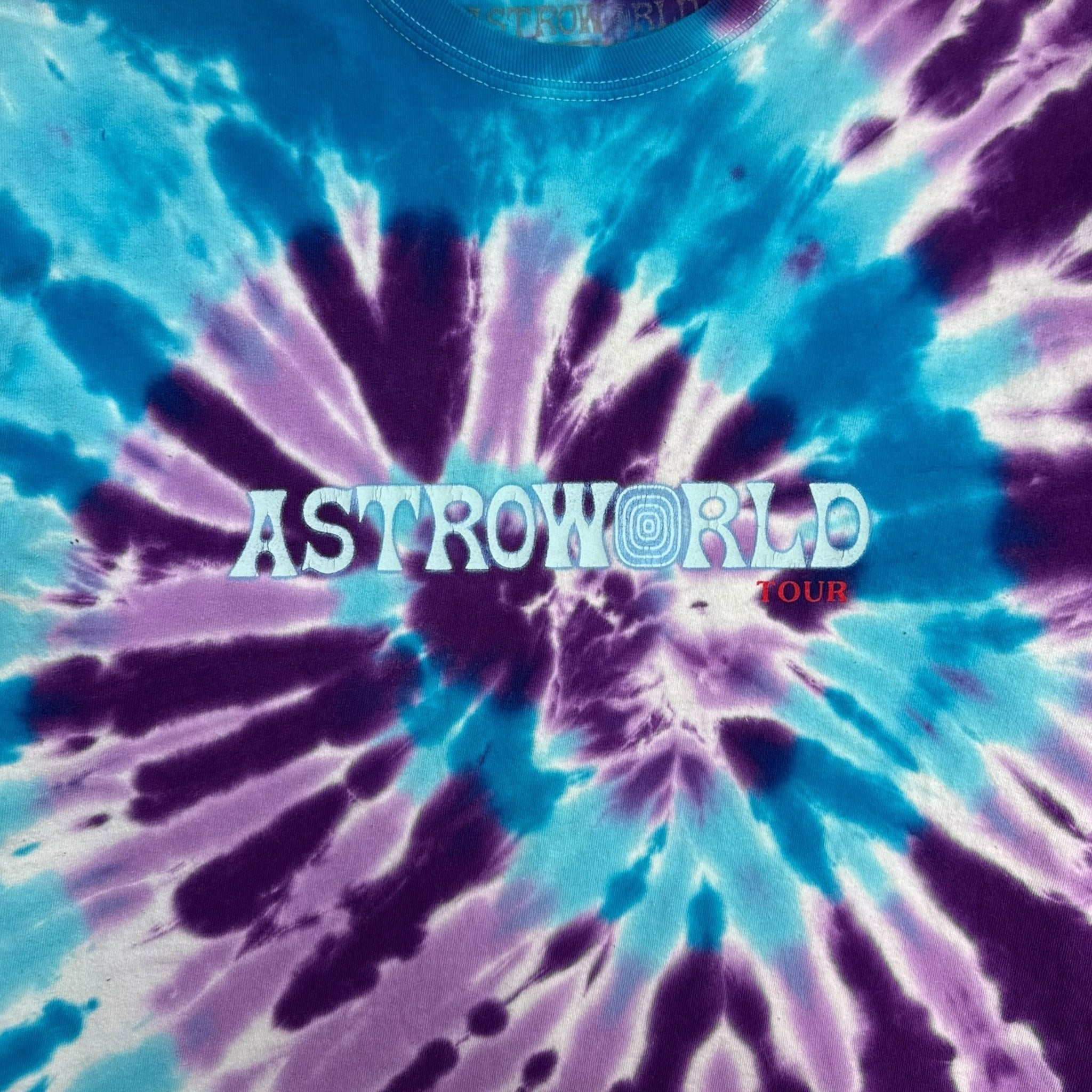 Astroworld Wish You Were Here Tie Dye LS T-Shirt