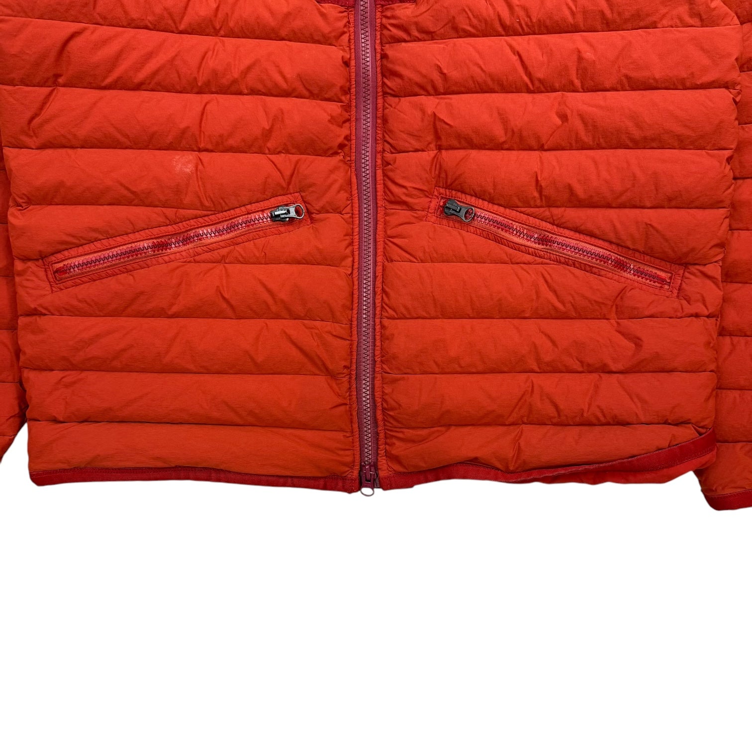 Stone Island Loom Woven Down Chambers Jacket Red