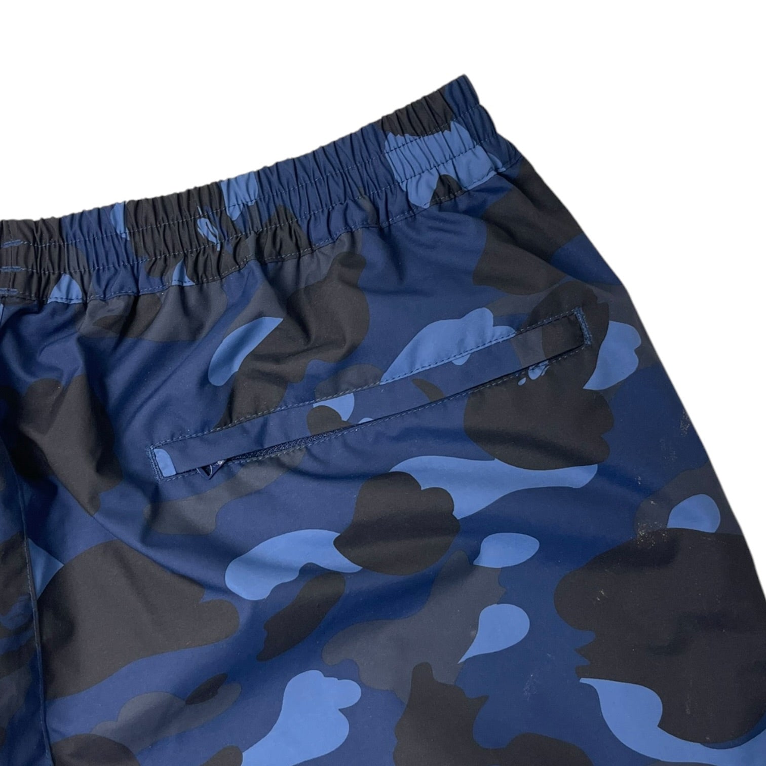 A Bathing Ape Color Camo Wide Fit Sweat Pants Navy