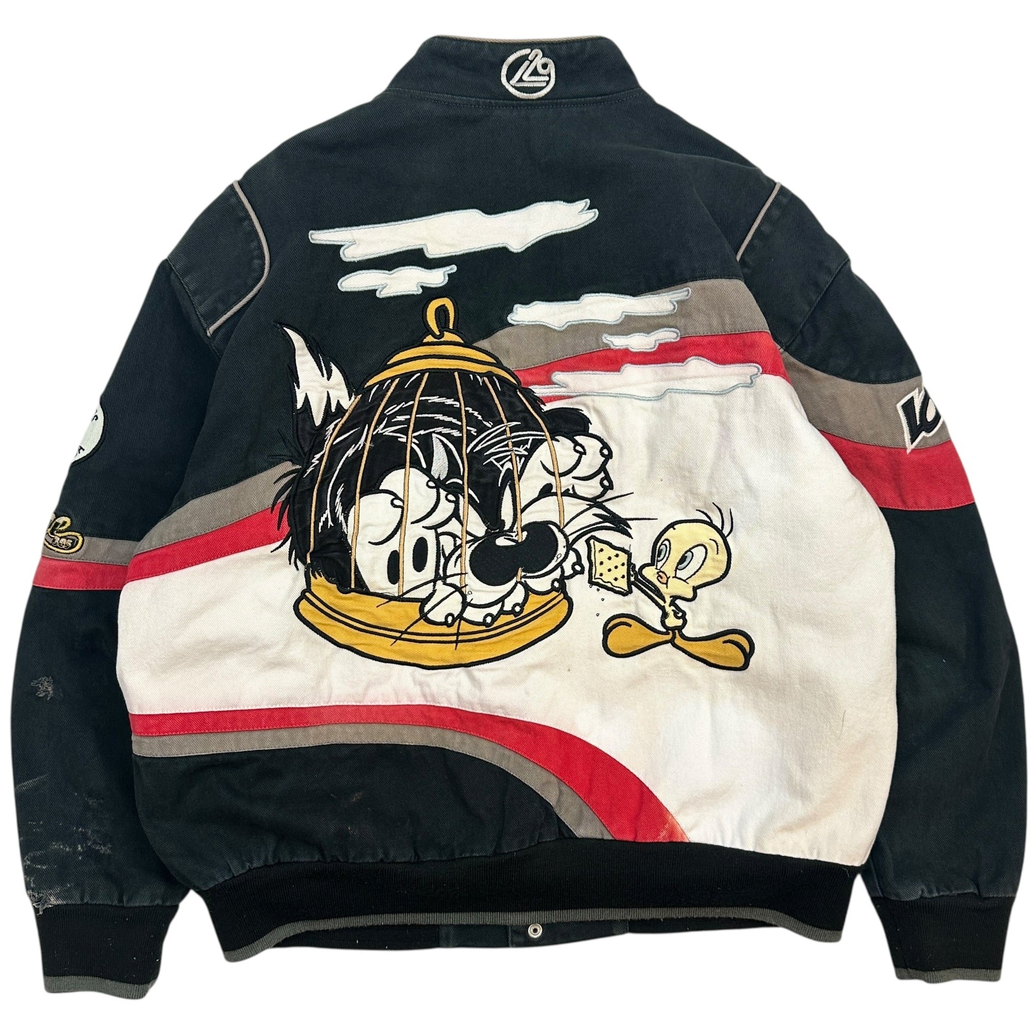Vintage Looney Tunes Sylvester Racing Jacket Black/Multi