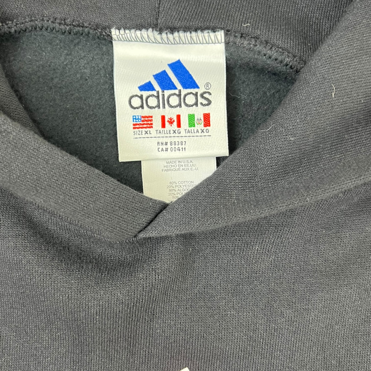 Vintage Adidas Hoodie Black